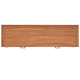 NNEVL Desk with 2 Drawers 120x40x75 cm Solid Wood Teak