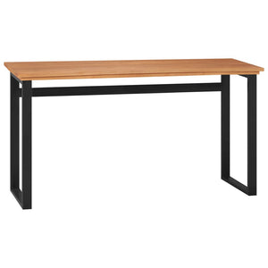 NNEVL Desk 120x45x75 cm Solid Wood Teak