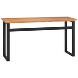 NNEVL Desk 120x45x75 cm Solid Wood Teak