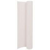 NNEVL Double-Sided Garden Fence 90x400 cm White
