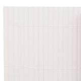 NNEVL Double-Sided Garden Fence 90x400 cm White