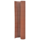 NNEVL Double-Sided Garden Fence 110x300 cm Brown