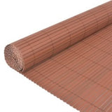 NNEVL Double-Sided Garden Fence 110x300 cm Brown
