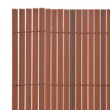 NNEVL Double-Sided Garden Fence 110x300 cm Brown