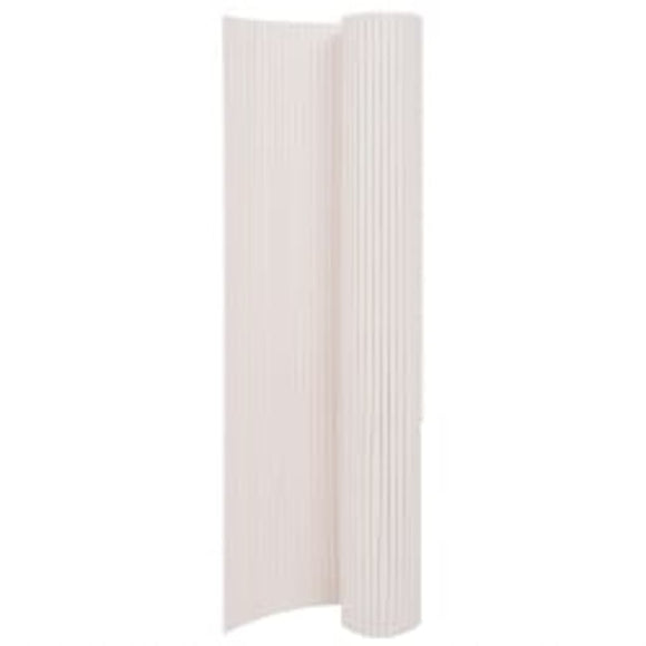 NNEVL Double-Sided Garden Fence 110x400 cm White