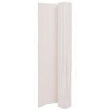 NNEVL Double-Sided Garden Fence 110x400 cm White