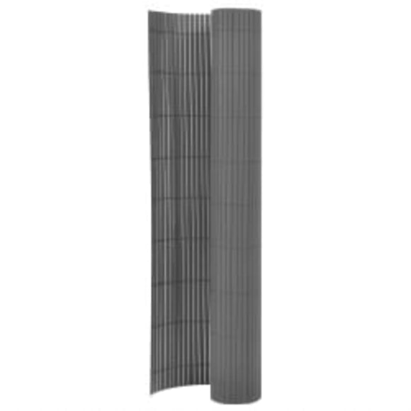 NNEVL Double-Sided Garden Fence 110x400 cm Grey