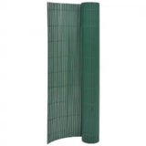NNEVL Double-Sided Garden Fence 110x500 cm Green