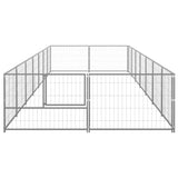 NNEVL Dog Kennel Silver 14 m² Steel