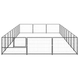 NNEVL Dog Kennel Black 27 m² Steel