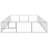 NNEVL Dog Kennel Silver 21 m² Steel