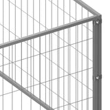 NNEVL Dog Kennel Silver 21 m² Steel