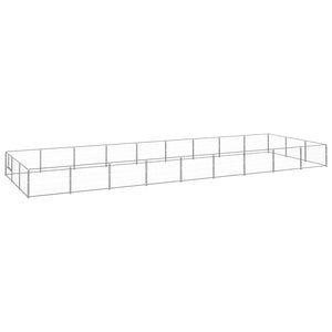 NNEVL Dog Kennel Silver 27 m² Steel