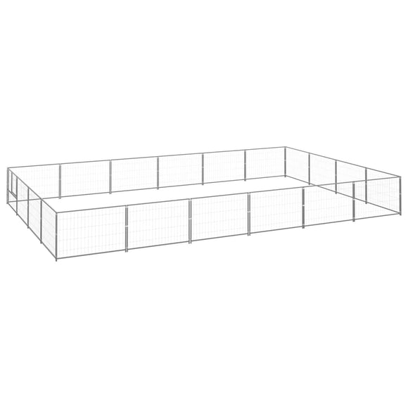 NNEVL Dog Kennel Silver 24 m² Steel