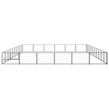 NNEVL Dog Kennel Black 60 m² Steel