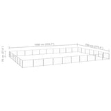 NNEVL Dog Kennel Silver 70 m² Steel