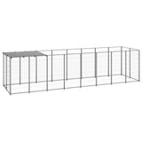 NNEVL Dog Kennel Silver 4.84 m² Steel