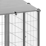 NNEVL Dog Kennel Silver 10.89 m² Steel