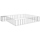 NNEVL Dog Kennel Black 37.51 m² Steel
