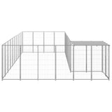 NNEVL Dog Kennel Silver 13.31 m² Steel