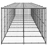 NNEVL Outdoor Dog Kennel Steel with Roof 24.2 m²
