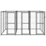 NNEVL Outdoor Dog Kennel Steel 7.26 m²