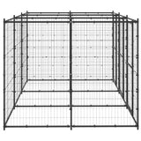 NNEVL Outdoor Dog Kennel Steel 7.26 m²