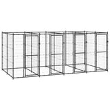 NNEVL Outdoor Dog Kennel Steel 9.68 m²