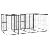 NNEVL Outdoor Dog Kennel Steel 9.68 m²