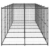 NNEVL Outdoor Dog Kennel Steel 14.52 m²