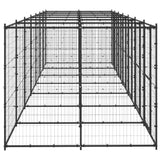 NNEVL Outdoor Dog Kennel Steel 16.94 m²