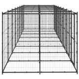 NNEVL Outdoor Dog Kennel Steel 19.36 m²