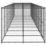 NNEVL Outdoor Dog Kennel Steel 21.78 m²