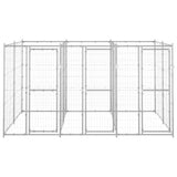 NNEVL Outdoor Dog Kennel Galvanised Steel 7.26 m²