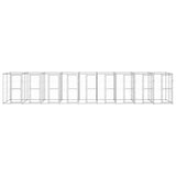 NNEVL Outdoor Dog Kennel Galvanised Steel 21.78 m²