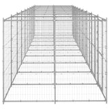 NNEVL Outdoor Dog Kennel Galvanised Steel 21.78 m²