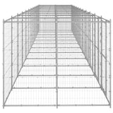 NNEVL Outdoor Dog Kennel Galvanised Steel 29.04 m²