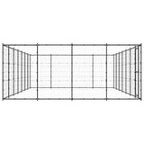 NNEVL Outdoor Dog Kennel Steel 33.88 m²