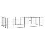 NNEVL Outdoor Dog Kennel Steel 33.88 m²