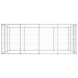 NNEVL Outdoor Dog Kennel Galvanised Steel 14.52 m²