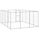 NNEVL Outdoor Dog Kennel Galvanised Steel 14.52 m²