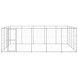 NNEVL Outdoor Dog Kennel Galvanised Steel 24.2 m²