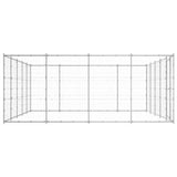 NNEVL Outdoor Dog Kennel Galvanised Steel 24.2 m²