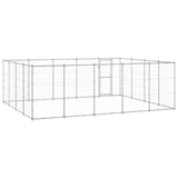 NNEVL Outdoor Dog Kennel Galvanised Steel 24.2 m²