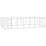 NNEVL Outdoor Dog Kennel Galvanised Steel 33.88 m²