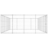 NNEVL Outdoor Dog Kennel Galvanised Steel 33.88 m²