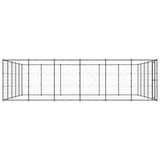 NNEVL Outdoor Dog Kennel Steel 36.3 m²
