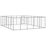 NNEVL Outdoor Dog Kennel Steel 36.3 m²