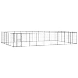 NNEVL Outdoor Dog Kennel Steel 65.34 m²