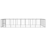 NNEVL Outdoor Dog Kennel Steel 65.34 m²